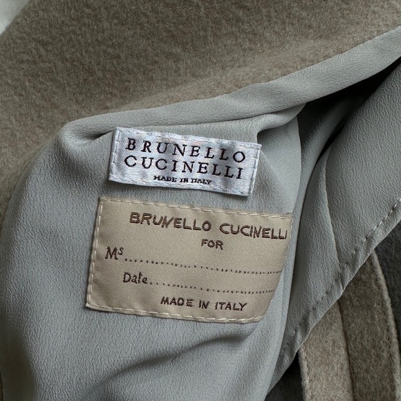 Brunello Cucinelli IT38 XS Wool coat Beige - Picture 6 of 10